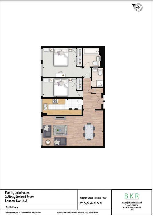 Luke House, Flat 11 3 Abbey Orchard Street Westminster London